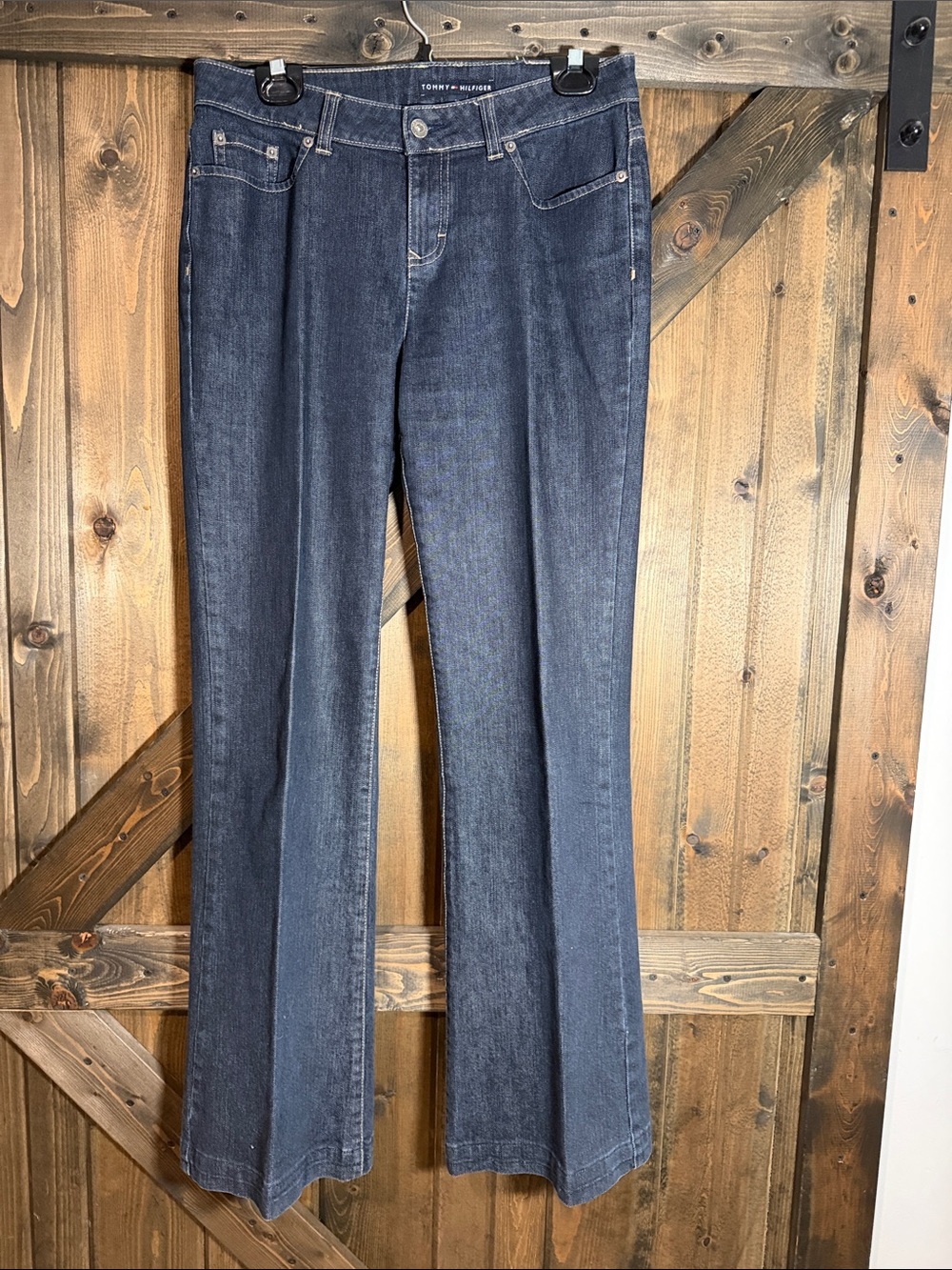 Tommy Hilfiger Women's Dark Indigo Flare Jeans